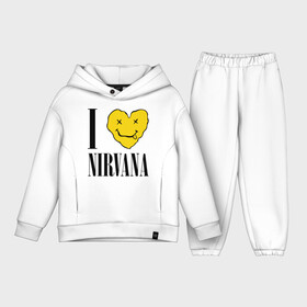 Детский костюм хлопок Oversize с принтом I love Nirvana в Петрозаводске,  |  | i love nirvana | nirvana | нирвана | я люблю нирвану