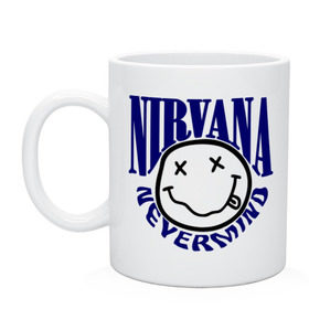 Кружка с принтом Nevermind Nirvana в Петрозаводске, керамика | объем — 330 мл, диаметр — 80 мм. Принт наносится на бока кружки, можно сделать два разных изображения | Тематика изображения на принте: kurt kobain | nirvana | курт кобейн | музыкальные группы | нирвана | рок группы