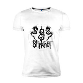 Мужская футболка премиум с принтом Slipknot dragons logo в Петрозаводске, 92% хлопок, 8% лайкра | приталенный силуэт, круглый вырез ворота, длина до линии бедра, короткий рукав | metall | punk | rock | slipknot | метал | металл | нью метал | панк | панк рок | рок | слипкнот