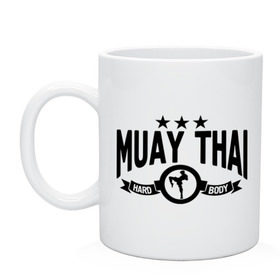 Кружка с принтом Muay thai boxing (Тайский бокс) в Петрозаводске, керамика | объем — 330 мл, диаметр — 80 мм. Принт наносится на бока кружки, можно сделать два разных изображения | муай тай