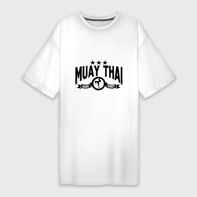 Платье-футболка хлопок с принтом Muay thai boxing (Тайский бокс) в Петрозаводске,  |  | муай тай