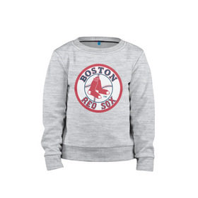 Детский свитшот хлопок с принтом Boston Red Sox в Петрозаводске, 100% хлопок | круглый вырез горловины, эластичные манжеты, пояс и воротник | baseball | boston red sox | бейсбол | бостон | красные носки | ред сокс | спорт
