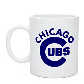 Кружка с принтом Chicago Cubs logotype в Петрозаводске, керамика | объем — 330 мл, диаметр — 80 мм. Принт наносится на бока кружки, можно сделать два разных изображения | Тематика изображения на принте: baseball | chicago cubs bear | бейсбол | спорт | чикаго