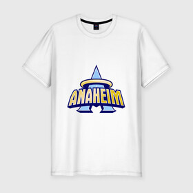 Мужская футболка премиум с принтом Los Angeles Angels of Anaheim в Петрозаводске, 92% хлопок, 8% лайкра | приталенный силуэт, круглый вырез ворота, длина до линии бедра, короткий рукав | baseball | los angeles angels of anaheim | бейсбол | спорт