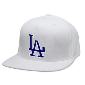 Кепка снепбек с прямым козырьком с принтом Los Angeles Dodgers logo в Петрозаводске, хлопок 100% |  | baseball | la | los angeles dodgers | бейсбол | лос анджелес доджерс | спорт