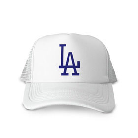 Кепка тракер с сеткой с принтом Los Angeles Dodgers logo в Петрозаводске, трикотажное полотно; задняя часть — сетка | длинный козырек, универсальный размер, пластиковая застежка | Тематика изображения на принте: baseball | la | los angeles dodgers | бейсбол | лос анджелес доджерс | спорт