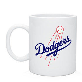 Кружка с принтом Los Angeles Dodgers logotype в Петрозаводске, керамика | объем — 330 мл, диаметр — 80 мм. Принт наносится на бока кружки, можно сделать два разных изображения | baseball | los angeles dodgers | бейсбол | лос анджелес доджерс | спорт