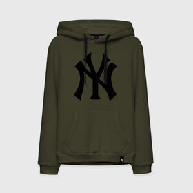 Мужская толстовка хлопок с принтом New York Yankees в Петрозаводске, френч-терри, мягкий теплый начес внутри (100% хлопок) | карман-кенгуру, эластичные манжеты и нижняя кромка, капюшон с подкладом и шнурком | Тематика изображения на принте: baseball | new york yankees | бейсбол | нью йорк янкиз | спорт | янки