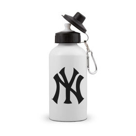 Бутылка спортивная с принтом New York Yankees в Петрозаводске, металл | емкость — 500 мл, в комплекте две пластиковые крышки и карабин для крепления | Тематика изображения на принте: baseball | new york yankees | бейсбол | нью йорк янкиз | спорт | янки