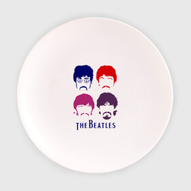 Тарелка 3D с принтом The Beatles faces в Петрозаводске, фарфор | диаметр - 210 мм
диаметр для нанесения принта - 120 мм | beatles | the beatles | the beatles faces | бителс