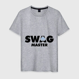 Мужская футболка хлопок с принтом Swag Master в Петрозаводске, 100% хлопок | прямой крой, круглый вырез горловины, длина до линии бедер, слегка спущенное плечо. | diamond | swag | swag master | сваг | свог | свэг