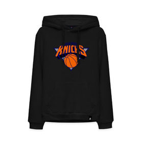 Мужская толстовка хлопок с принтом NY Knicks в Петрозаводске, френч-терри, мягкий теплый начес внутри (100% хлопок) | карман-кенгуру, эластичные манжеты и нижняя кромка, капюшон с подкладом и шнурком | basketball | nba | баскетболл | лого баскетбольных клубов | нба | нью йорк