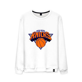 Мужской свитшот хлопок с принтом NY Knicks в Петрозаводске, 100% хлопок |  | basketball | nba | баскетболл | лого баскетбольных клубов | нба | нью йорк