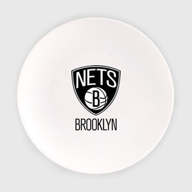 Тарелка с принтом Nets Brooklyn в Петрозаводске, фарфор | диаметр - 210 мм
диаметр для нанесения принта - 120 мм | Тематика изображения на принте: бруклин