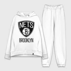 Женский костюм хлопок Oversize с принтом Nets Brooklyn в Петрозаводске,  |  | бруклин