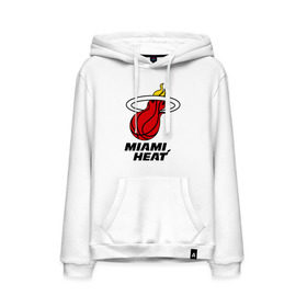 Мужская толстовка хлопок с принтом Miami Heat-logo в Петрозаводске, френч-терри, мягкий теплый начес внутри (100% хлопок) | карман-кенгуру, эластичные манжеты и нижняя кромка, капюшон с подкладом и шнурком | basketball | nba | баскетболл | лого баскетбольных клубов | майами | нба