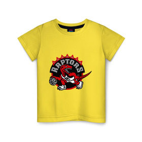 Детская футболка хлопок с принтом Toronto в Петрозаводске, 100% хлопок | круглый вырез горловины, полуприлегающий силуэт, длина до линии бедер | basketball | nba | баскетболл | лого баскетбольных клубов | нба | рапторс | торонто