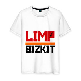 Мужская футболка хлопок с принтом Limp Bizkit (2) в Петрозаводске, 100% хлопок | прямой крой, круглый вырез горловины, длина до линии бедер, слегка спущенное плечо. | rock | лимп бизкит | рок группа | рок музыка