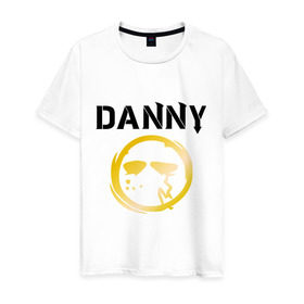 Мужская футболка хлопок с принтом Danny (HU) в Петрозаводске, 100% хлопок | прямой крой, круглый вырез горловины, длина до линии бедер, слегка спущенное плечо. | danny | hollywood undead | дени | денни | маска danny | реп | рок реп