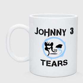Кружка с принтом Johnny 3 Tears (HU) в Петрозаводске, керамика | объем — 330 мл, диаметр — 80 мм. Принт наносится на бока кружки, можно сделать два разных изображения | Тематика изображения на принте: huhollywood undead | johnny 3 | johnny 3 tears | johnny tears | джони теарс 3