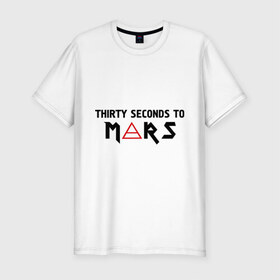 Мужская футболка премиум с принтом 30 Seconds To Mars (30 секунд до марса) в Петрозаводске, 92% хлопок, 8% лайкра | приталенный силуэт, круглый вырез ворота, длина до линии бедра, короткий рукав | 30 seconds | 30 seconds to mars | 30 секунд до марса | панк | рок | рок энд ролл