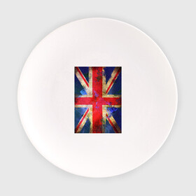 Тарелка с принтом Флаг Британии в цветах в Петрозаводске, фарфор | диаметр - 210 мм
диаметр для нанесения принта - 120 мм | англия | британский флаг | великобритания | флаг великобритании