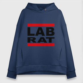 Женское худи Oversize хлопок с принтом Lab Rat в Петрозаводске, френч-терри — 70% хлопок, 30% полиэстер. Мягкий теплый начес внутри —100% хлопок | боковые карманы, эластичные манжеты и нижняя кромка, капюшон на магнитной кнопке | banksy | бенкси | бэнкси | графити | граффити | стрит арт | стритарт