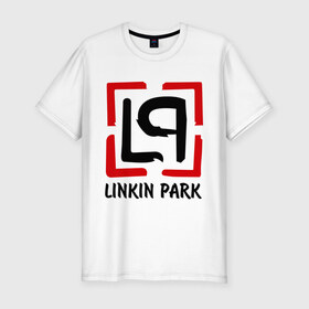 Мужская футболка премиум с принтом Linkin park в Петрозаводске, 92% хлопок, 8% лайкра | приталенный силуэт, круглый вырез ворота, длина до линии бедра, короткий рукав | lp | rock | линкин парк | музыка | рок группа