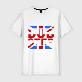 Мужская футболка премиум с принтом DubStep Great Britain в Петрозаводске, 92% хлопок, 8% лайкра | приталенный силуэт, круглый вырез ворота, длина до линии бедра, короткий рукав | dub step | dubstep | британский флаг | дабстеп | дапстеп | музыка