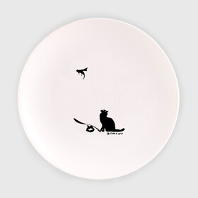 Тарелка с принтом Cat and supermouse (Banksy) в Петрозаводске, фарфор | диаметр - 210 мм
диаметр для нанесения принта - 120 мм | Тематика изображения на принте: бэнкси | граффити | киса | кот | котенок | котэ | кошка | мышка | супермышка