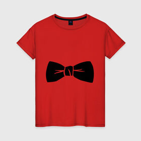 Женская футболка хлопок с принтом Галстук бабочка (PSY) в Петрозаводске, 100% хлопок | прямой крой, круглый вырез горловины, длина до линии бедер, слегка спущенное плечо | gangnam style | гангнам стайл | костюм | одежда