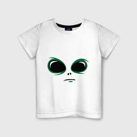 Детская футболка хлопок с принтом инопланетянин в Петрозаводске, 100% хлопок | круглый вырез горловины, полуприлегающий силуэт, длина до линии бедер | 