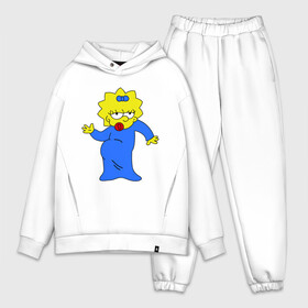 Мужской костюм хлопок OVERSIZE с принтом Мэгги танцует в Петрозаводске,  |  | maggie simpson | simpsons | мэгги | мэгги симпсон | мэги | симпсоны