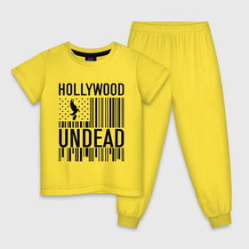 Детская пижама хлопок с принтом Hollywood Undead flag в Петрозаводске, 100% хлопок |  брюки и футболка прямого кроя, без карманов, на брюках мягкая резинка на поясе и по низу штанин
 | Тематика изображения на принте: hollywood undead | hu | hu mask one color | undead | птица с гранатой | рок реп группа hollywood undead