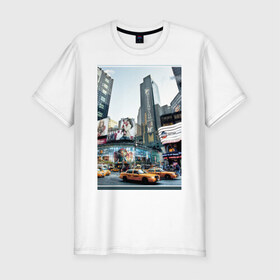 Мужская футболка премиум с принтом Millennium в Петрозаводске, 92% хлопок, 8% лайкра | приталенный силуэт, круглый вырез ворота, длина до линии бедра, короткий рукав | new york | ny | urban style | город | города | нью йорк | урбан