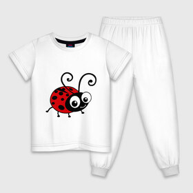 Детская пижама хлопок с принтом Божья коровка в Петрозаводске, 100% хлопок |  брюки и футболка прямого кроя, без карманов, на брюках мягкая резинка на поясе и по низу штанин
 | божья коровка | девушкам | для девушек | животные | насекомые