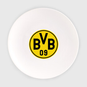 Тарелка с принтом Borussia Dortmund в Петрозаводске, фарфор | диаметр - 210 мм
диаметр для нанесения принта - 120 мм | Тематика изображения на принте: боруссия | дортмунд
