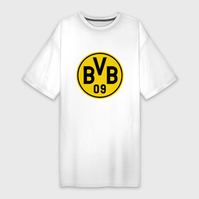 Платье-футболка хлопок с принтом Borussia Dortmund в Петрозаводске,  |  | боруссия | дортмунд
