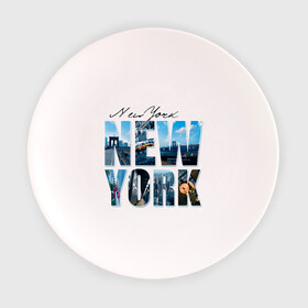 Тарелка 3D с принтом Надпись NY в Петрозаводске, фарфор | диаметр - 210 мм
диаметр для нанесения принта - 120 мм | Тематика изображения на принте: new york | ny | nyc | urban | город | города | нью йорк | урбан