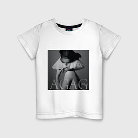 Детская футболка хлопок с принтом Ydal Agag в Петрозаводске, 100% хлопок | круглый вырез горловины, полуприлегающий силуэт, длина до линии бедер | lady gaga | актирса | голливуд | звезды | знаменитости | леди гага | певица