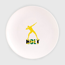 Тарелка 3D с принтом Усейн Болт в Петрозаводске, фарфор | диаметр - 210 мм
диаметр для нанесения принта - 120 мм | бегун | легкая атлетика | легкоатлет | спорт | спортсмен