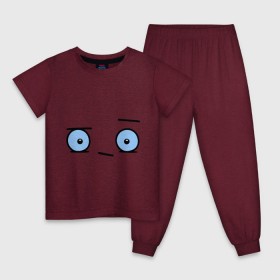 Детская пижама хлопок с принтом Бодрый смайл в Петрозаводске, 100% хлопок |  брюки и футболка прямого кроя, без карманов, на брюках мягкая резинка на поясе и по низу штанин
 | глаза | глазастик | настроение | позитив | рожица | смайлы | чудик