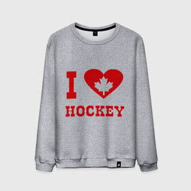 Мужской свитшот хлопок с принтом Я люблю канадский хоккей. в Петрозаводске, 100% хлопок |  | hockey | i love hochey | канада | кленовые листья | спорт | хоккей | я люблю хоккей