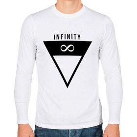 Мужской лонгслив хлопок с принтом Infinity Triangle в Петрозаводске, 100% хлопок |  | infinity | infinity triangle | swag | triangle | бесконечность | инфинити | свег | треугольник