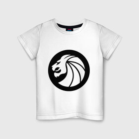 Детская футболка хлопок с принтом Seven Lions в Петрозаводске, 100% хлопок | круглый вырез горловины, полуприлегающий силуэт, длина до линии бедер | dubstep | даб степ | дабстеп | лев | музыка