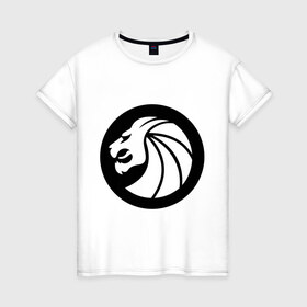 Женская футболка хлопок с принтом Seven Lions в Петрозаводске, 100% хлопок | прямой крой, круглый вырез горловины, длина до линии бедер, слегка спущенное плечо | dubstep | даб степ | дабстеп | лев | музыка