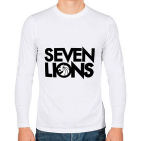 Мужской лонгслив хлопок с принтом 7 Lions в Петрозаводске, 100% хлопок |  | seven lions | лев | львы | семь | семь львов