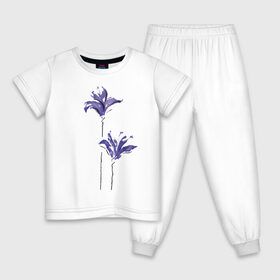 Детская пижама хлопок с принтом Другие цветы в Петрозаводске, 100% хлопок |  брюки и футболка прямого кроя, без карманов, на брюках мягкая резинка на поясе и по низу штанин
 | девушкам | красивые рисунки | цветочки