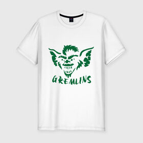 Мужская футболка премиум с принтом Гремлины (Gremlins) в Петрозаводске, 92% хлопок, 8% лайкра | приталенный силуэт, круглый вырез ворота, длина до линии бедра, короткий рукав | gremlins | гремлин | мифические существа | мифы