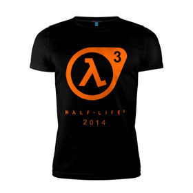 Мужская футболка премиум с принтом Half - life 3 в Петрозаводске, 92% хлопок, 8% лайкра | приталенный силуэт, круглый вырез ворота, длина до линии бедра, короткий рукав | компьютерные игры